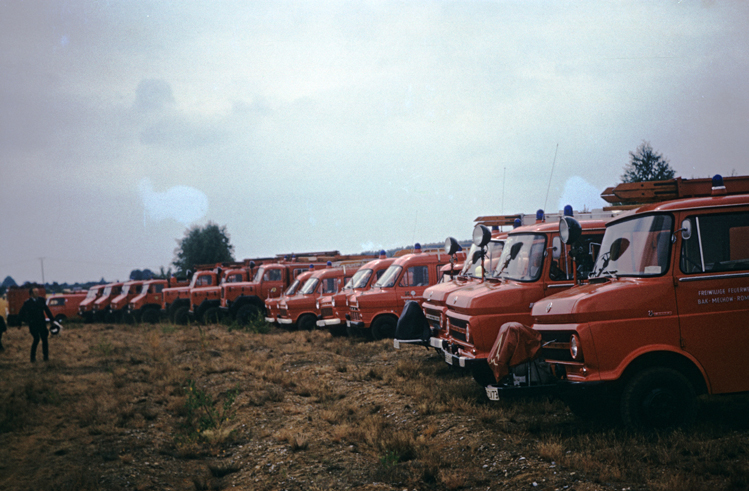 Feuerwehrwagenaufstellung